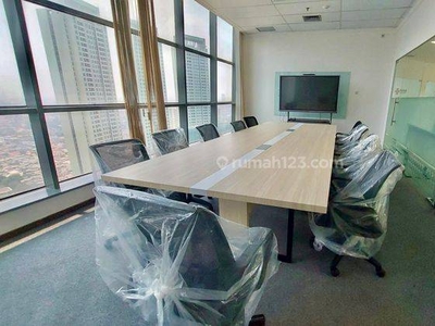 Dijual Murah Office Space Apl Tower - Luas 240 m², Unfurnished, 34 Juta/m², Central Park, Jakarta Barat