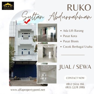 Dijual Ruko 3.5 Lantai 3 Ruangan 3KM Jalan Sultan Abdurrahman - Kota Pontianak