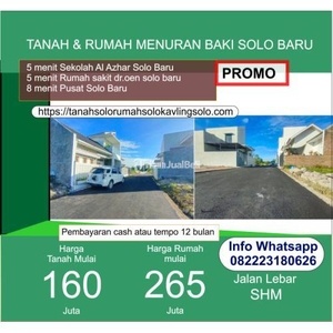 Dijual Rumah 2 Type Harga Terjangkau Lokasi Strategis - Sukoharjo