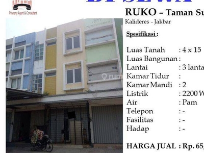 DISEWA Ruko Bagus 60 m di daerah Taman Surya 5