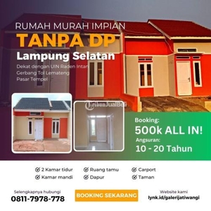 Diual Rumah Harga Murah Idaman Tipe 36/72 Subsidi - Lampung Selatan