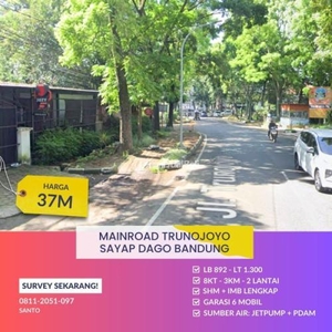 Jual Rumah Luas Klasik Posisi Hook di Jalan Trunojoyo Sayap Dago Dekat Gedung Sate Cocok Untuk Bisnis - Bandung