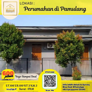 D. 10 MENIT KE PAMULANG SQUARE, LT.106 DI PAMULANG CM 600 JTAN