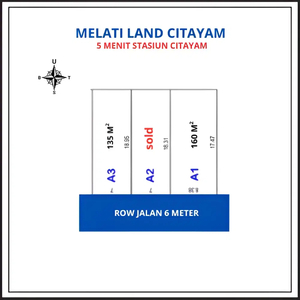 Dekat Stasiun Citayam, Kavling SHM Bayar Cicil Tanpa Bunga