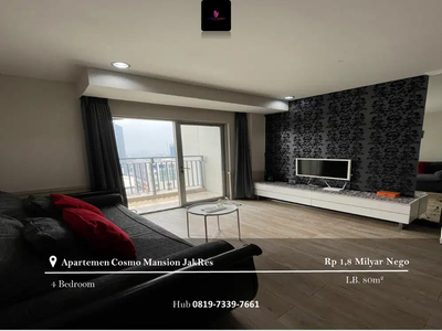 Dijual Apartement Cosmo Mansion 2 Bedrooms+2 Maidrooms Full Furnished