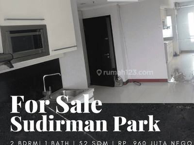 Dijual Apartement Sudirman Park 2 BR Semi Furnished Bagus