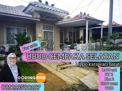 Dijual Cepat Rumah di Lippo Karawaci Taman Ubud Cempaka Selatan