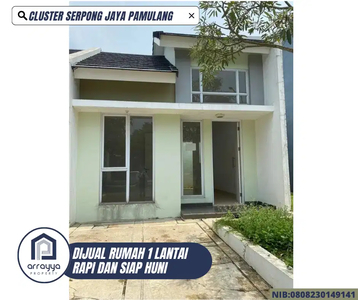 Dijual Rumah Cluster Serpong Jaya Pamulang Tangsel `AH441`