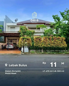Dijual Rumah Hoek Dalam Komplek di Lebak Bulus Jakarta Selatan