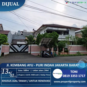 Dijual Rumah Jalan Kembang Ayu Jakarta Barat