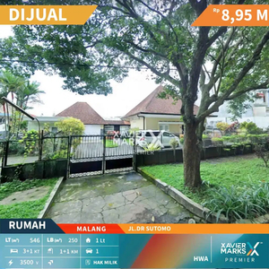 Dijual Rumah Klasik Harga Murah di Jalan Dr Sutomo Kota Malang