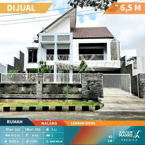 Dijual Rumah Mewah & Artistik di Dieng, Malang