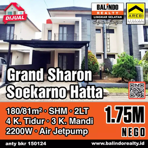 Dijual Rumah Murah Sangat Luas di Grand Sharon Soetta Kota Bandung