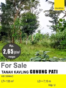 DIJUAL TANAH DI GUNUNG PATI K8136