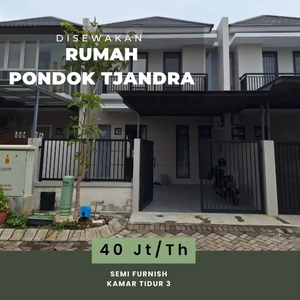 Disewakan Rumah Baru Gress Pondok Tjandra