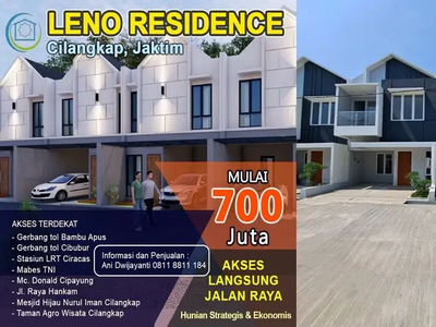 Jual Leno Residence Dua Lantai 700 Juta Cilangkap Jakarta timur
