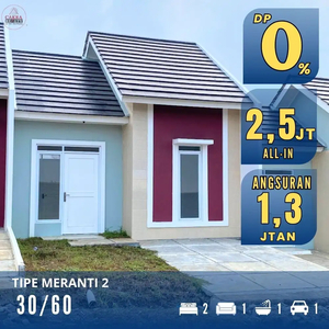 Rumah Baru Bebas PPN Cluster Meranti 30/60 Citra Indah