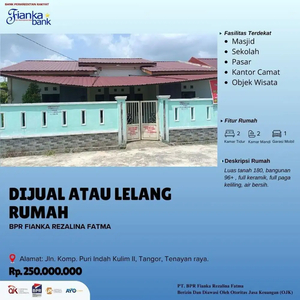 Rumah Lelang bisa cash & Kredit