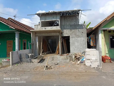Rumah Pinggir Jl Aspal dekat RSUD Jebugan Bantul Kota Proses Bangun