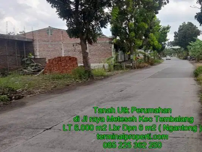Tanah Murah di Jl raya Meteseh Tembalang Semarang Timur