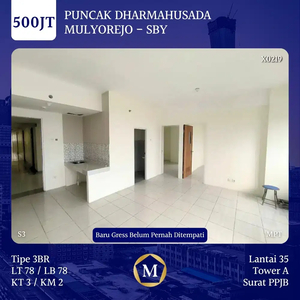 Apartemen Murah 3 Kamar Surabaya Timur Puncak Dharmahusada MERR