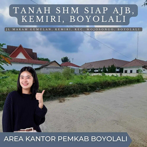 Area Boyolali Kota, Tanah Premium Siap Bangun 50 Meter Alun-Alun Kidul