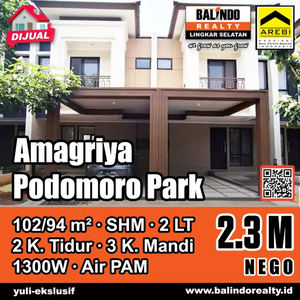 Cluster Amagriya Podomoro Park Bandung Siap Huni