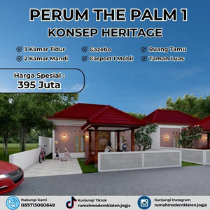Desain Apik Rumah Klasik + Pintu Gebyok Harga 300 jt-an Di Prambanan