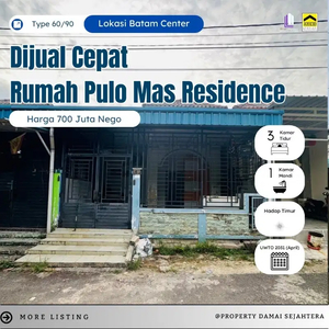 dijual cepat rumah pulomas