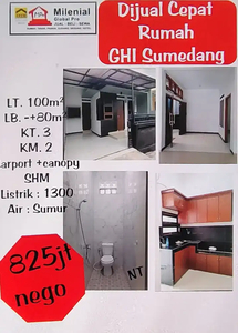 Dijual Cepat Rumah Siap Huni Semi furnish