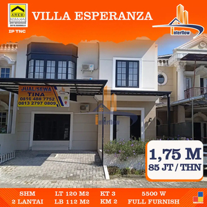 DIJUAL DAN DISEWAKAN RUMAH BARU 2 LANTAI DI VILLA ESPERANZA SEMARANG