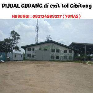 DIJUAL GUDANG di exit tol Cibitung