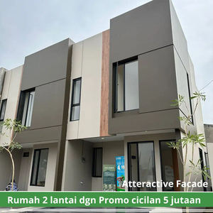 Dijual rumah 2 lantai minimalis murah 3 kamar tidur