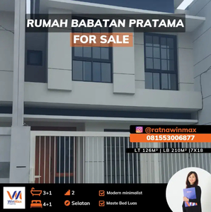 Dijual Rumah 2 Lantai Modern Minimalist di Babatan Pratama Wiyung