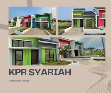 dijual rumah kpr syariah, gratis cicilan 1 tahun