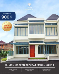 Dijual Rumah Siap Huni di Daerah Medan Johor (6x13) SHM