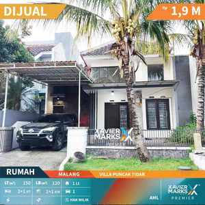 Dijual Rumah Siap Huni Terawat di Villa Puncak Tidar Malang