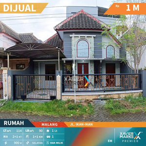 Dijual Rumah Terawat Daerah Jalan Ikan-Ikan, Blimbing Malang