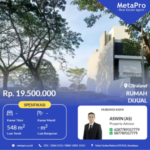 Dijual Tanah Kavling Raya Bukit Golf Internasional Citraland