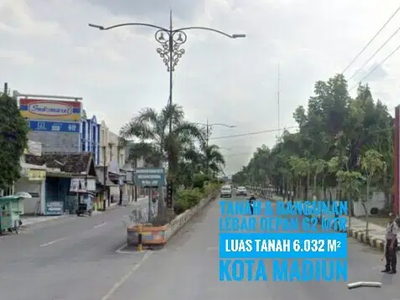 DIJUAL Tnh+Bangunan LD 62 mtr Tengah KOTA MADIUN, Lokasie Mantapp