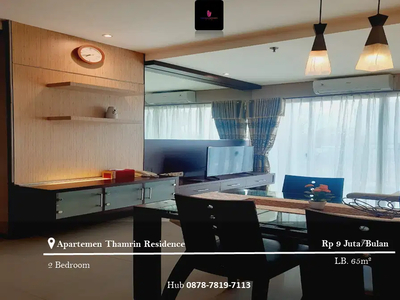Disewakan Apartement Thamrin Residence 2BR Full Furnished View Astra
