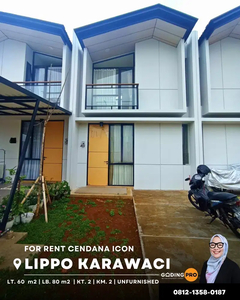 Disewakan Rumah Cendana Icon di Lippo Karawaci Tangerang