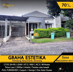 Disewakan rumah furnished di Graha Estetika tembalang