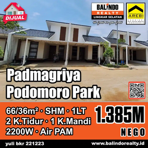 Jual Cepat Cluster Padmagriya Podomoro Park Bandung