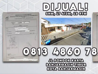 JUAL RUMAH DAN TANAH, jl. Pondok karya, Gatot Subroto BJM