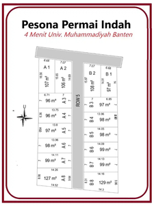 Kavling Murah 900Ribu/Meter dekat Alun-Alun Tigaraksa