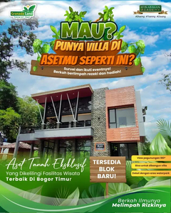 Kavling wisata terbesar dan terlengkap di Bogor Timur