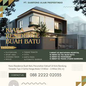 Kiara Residence rumah buah batu bandung kodya 2 lantai start 1M all in