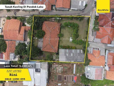 Pangkalan Jati, Tanah Luas 1230 m2 Siap Bangun untuk Town House Harga