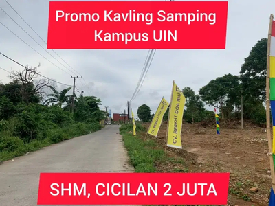 promo kavling samping kampus UIN Samata. SHM dan bisa di angsur